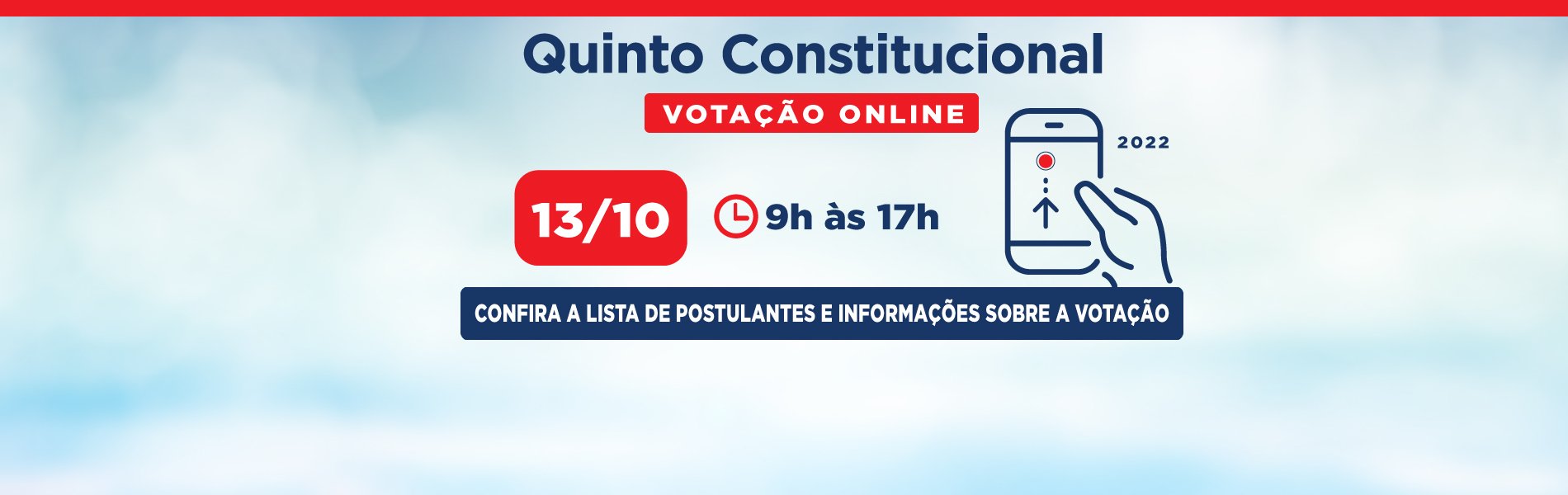 [Quinto Constitucional 2022: confira a lista de postulantes e informações sobre a votação]