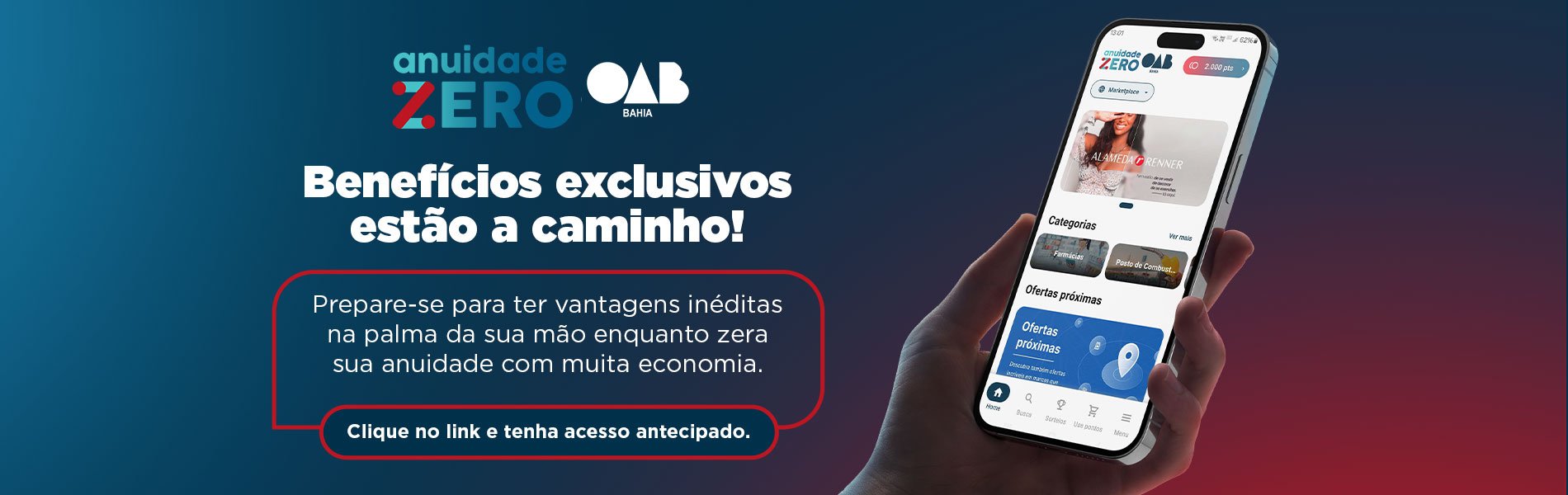 [Anuidade Zero: Benefícios exclusivos estão a caminho]