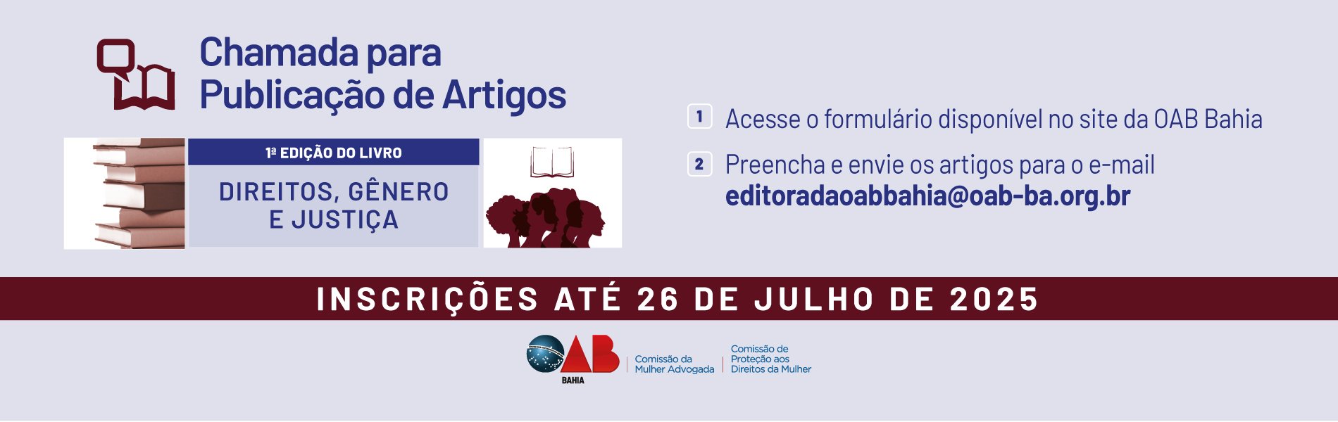 [OAB-BA abre inscrições para envio de artigos científicos para o livro 