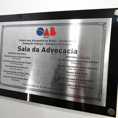 [Inauguração da sala da Advocacia em Ituberá]