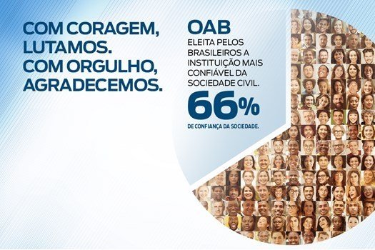 [OAB se destaca como a instituição mais confiável da sociedade civil]