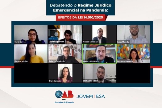 [Coronavírus: Seminário da OAB Jovem debate efeitos da Lei 14.010/2020]