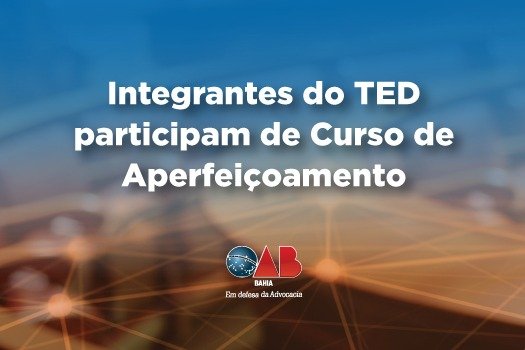 [Integrantes do TED participam de Curso de Aperfeiçoamento]