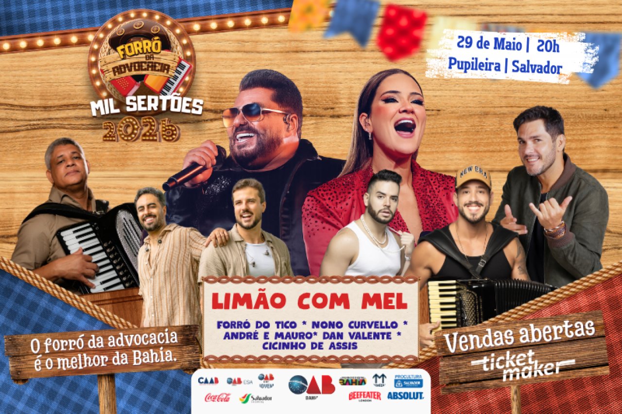 [Forró Mil Sertões reúne advocacia baiana no dia 29 de maio]