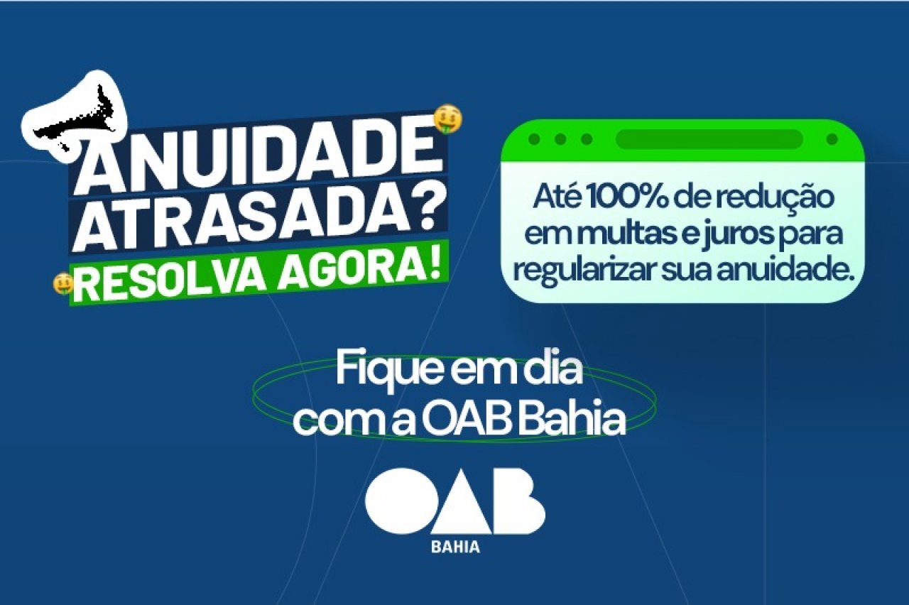 [Termina no dia 30/10 prazo para adesão ao programa de regularização financeira da OAB-BA]